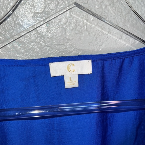 Blue Ruffle Long Sleeve Top - Picture 4 of 5